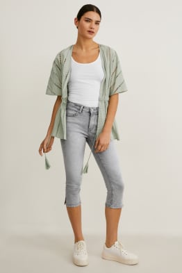 Jean corsaire - mid waist - skinny fit - LYCRA®