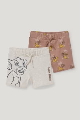 Confezione da 2 - Il Re Leone - shorts felpati per neonati