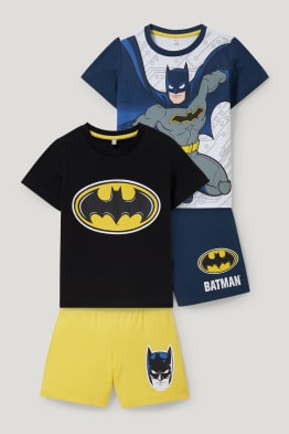 Multipack 2er - Batman - Shorty-Pyjama - 4 teilig