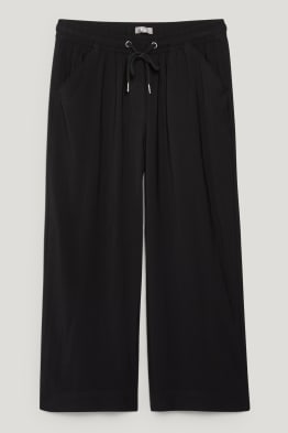 Kalhoty culotte - mid waist - LENZING™ ECOVERO™
