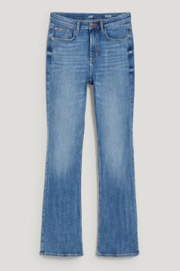Bootcut jeans - high waist - z recyklovaného materiálu