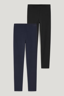 Pack de 2 - leggings - algodón orgánico - LYCRA®