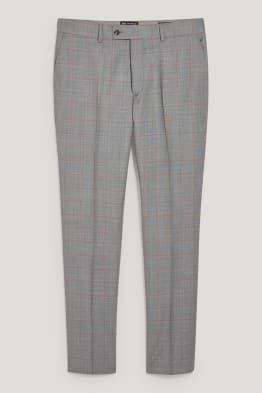 Mix-and-match new wool trousers - regular fit - check