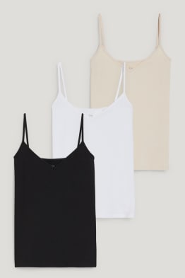Confezione da 3 - top basic