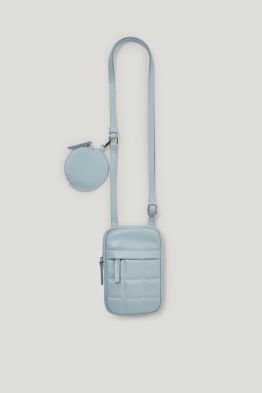 Set - Handytasche und Portemonnaie - Lederimitat - 2 teilig