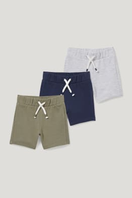 Multipack 3er - Baby-Sweatshorts