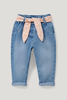 Pantalón vaquero corto de bebe - Princesas y Príncipes
