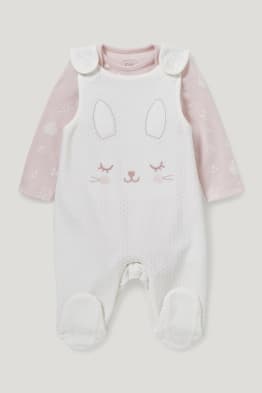 Ensemble avec grenouillère - coton bio - 2 pièces
