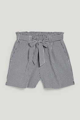 Shorts - Mid Waist - kariert