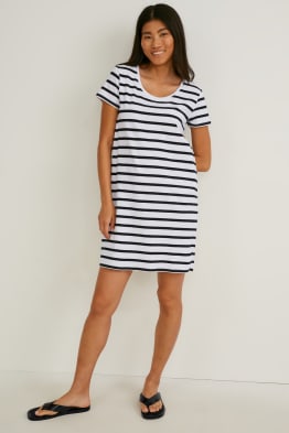 T-shirt-jurk - LYCRA® - gestreept