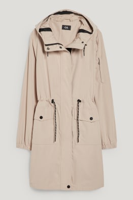 Parka with hood