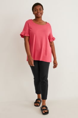 Pantalón pirata - mid waist - slim