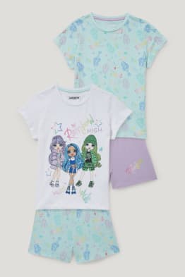 C&NN Kleinkind-Mädchen-Kind-Outfits Comic-Figuren Hoodie Pullover Tops Hosen Kleidung Sets,Schwarz,110cm