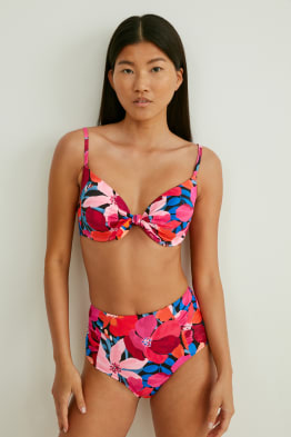 Bikini bottoms - high rise - LYCRA® XTRA LIFE™ - floral