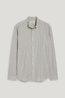Chemise Oxford - coupe droite - col button-down - à rayures