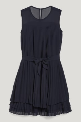 Vestito di chiffon - plissettato