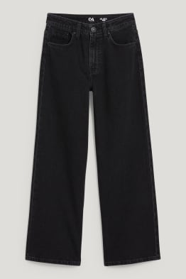 Jean à jambe évasée - coton bio