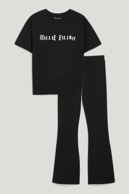 Billie Eilish - set - short sleeve top and trousers - organic cotton