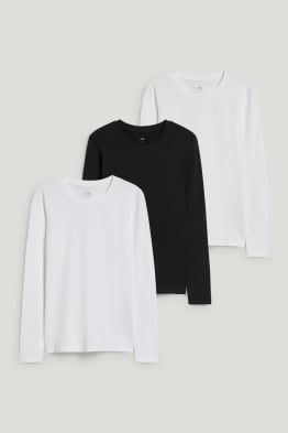 Set van 3 - basic-longsleeve