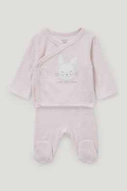Newbornoutfit - biokatoen - 2-delig