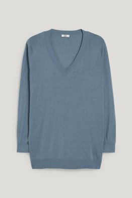Feinstrick-Pullover - recycelt