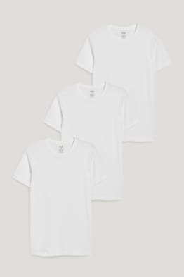 Pack de 3 - camisetas interiores - sin costuras - algodón orgánico