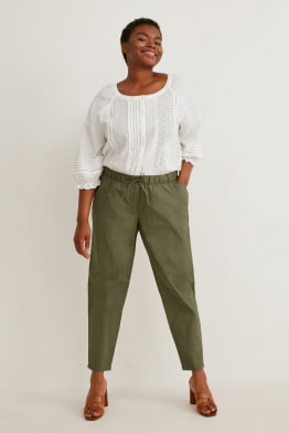 Pantaloni - talie medie - tapered fit