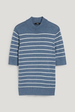 Maglione in maglia fine - a righe