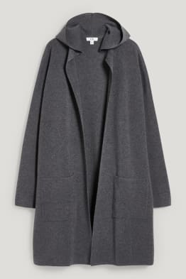 Cardigan with hood