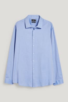 Chemise de bureau - coupe droite - col kent