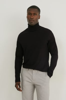 Multipack of 2 - polo neck top - organic cotton