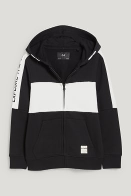 Sweatvest met capuchon