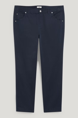 C&A da donna Bianco Cotone Pantaloni Taglia 20 L30 in Regular pulsante 