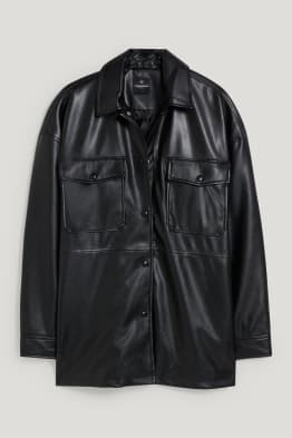 CLOCKHOUSE - overshirt - imitatieleer