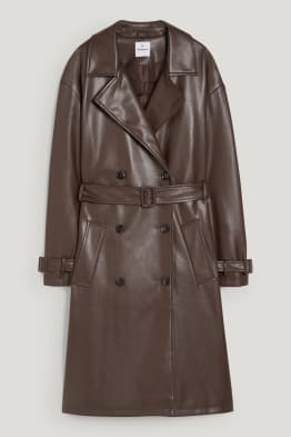 CLOCKHOUSE - trench coat - faux leather