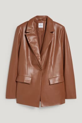 CLOCKHOUSE - blazer - imitație de piele