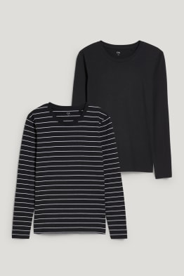 Confezione da 2 - maglia a maniche lunghe - cotone biologico