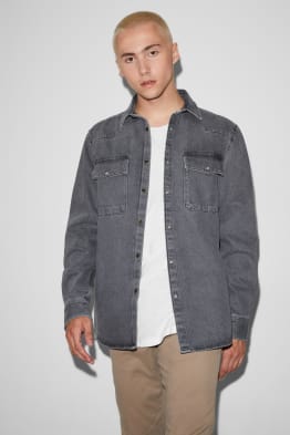 CLOCKHOUSE - denim shirt - Kent collar