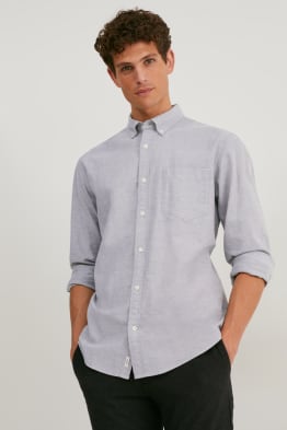 Koszula Oxford - regular fit - przypinany kołnierzyk