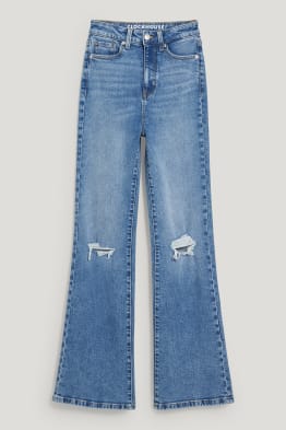 CLOCKHOUSE - jean à jambe évasée - high waist
