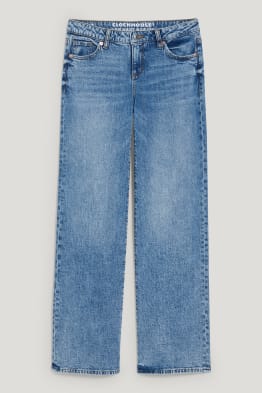 CLOCKHOUSE - jean à jambe évasée - low waist - matière recyclée