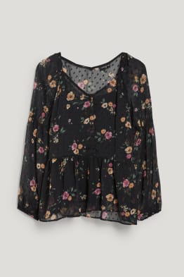 CLOCKHOUSE - blouse van chiffon - gebloemd
