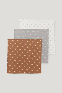 Pack de 3 - muselinas para bebé - estampadas