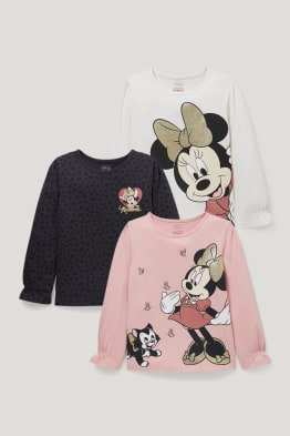 Paquet de 3 - Minnie Mouse - samarreta de màniga llarga