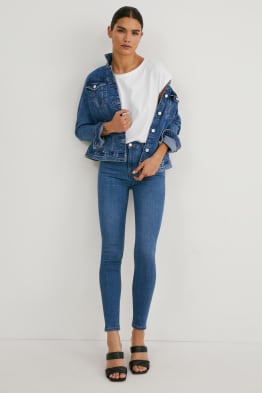 Wyprodukowano w UE - skinny jeans - wysoki stan - bawełna bio