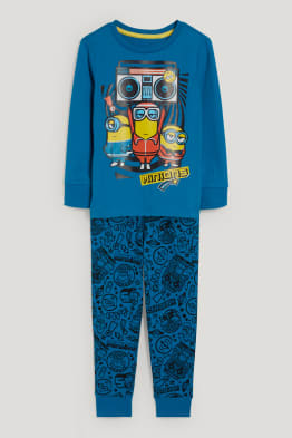2 tlg Kinder Schlafanzug Kinderschlafanzug Pyjama Motiv Schaf sky hellblau 