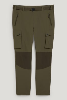 Cargo trousers with belt - hiking - LYCRA®
