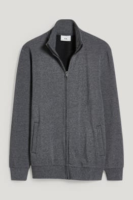 Zip-through sweatshirt - organic cotton