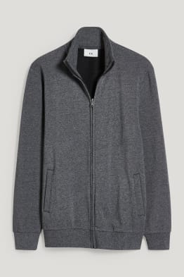 Sweat zippé en molleton - avec du coton bio
