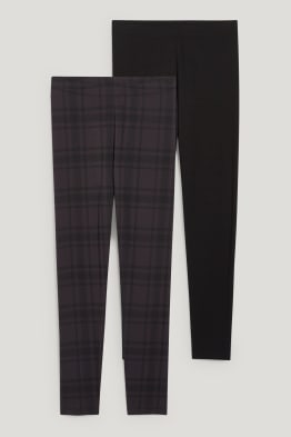Paquet de 2 - leggings - cotó orgànic - LYCRA®